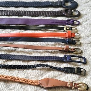Lot of 10 belts